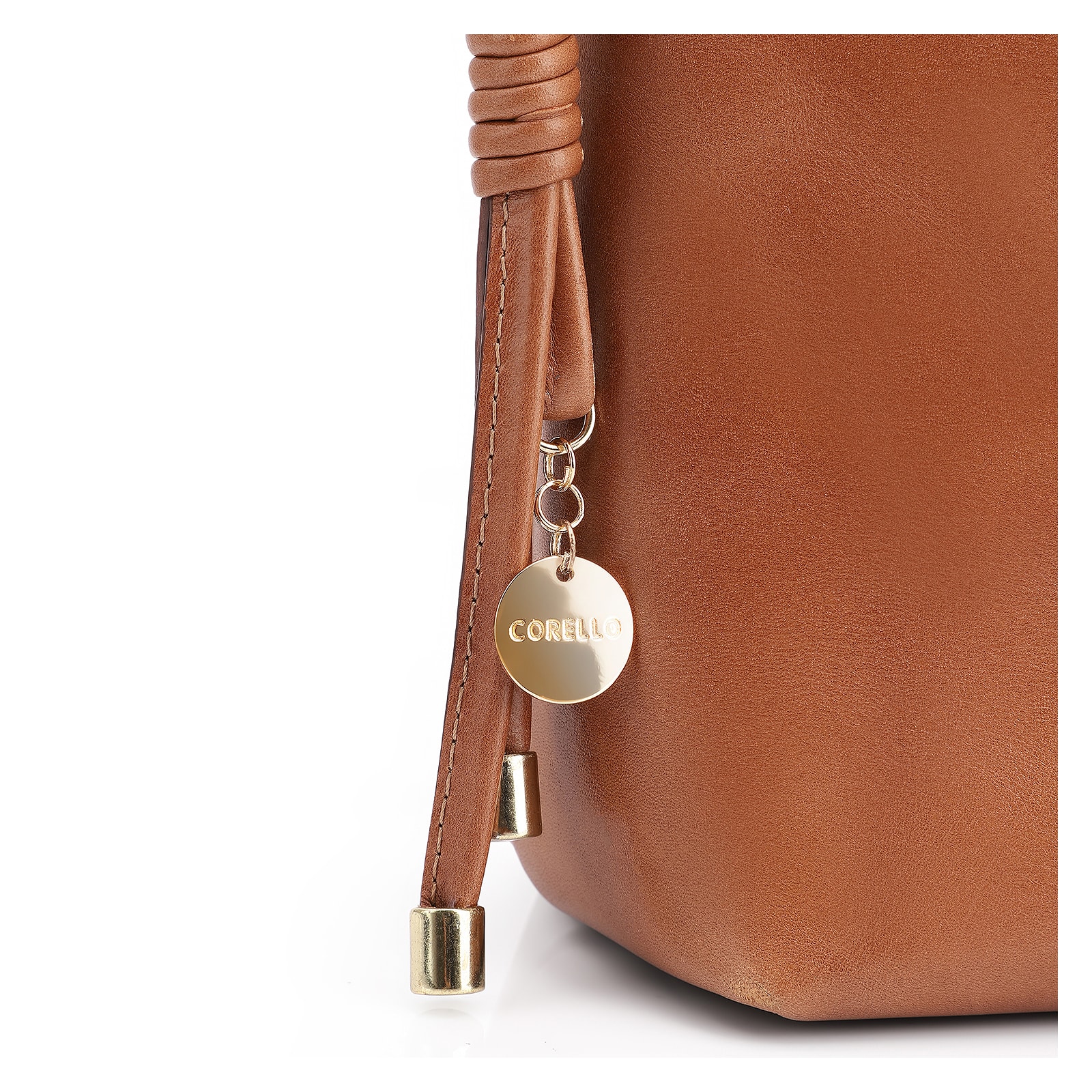 Bolsa Transversal Couro Marrom Claro