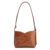 Bolsa Transversal Couro Marrom Claro - imagem 1