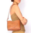 Bolsa Transversal Couro Marrom Claro - imagem 8