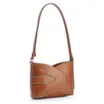 Bolsa Transversal Couro Marrom Claro - imagem 3