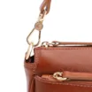 Bolsa Transversal Couro Marrom Claro - imagem 5