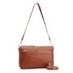 Bolsa Transversal Couro Marrom Claro - imagem 2