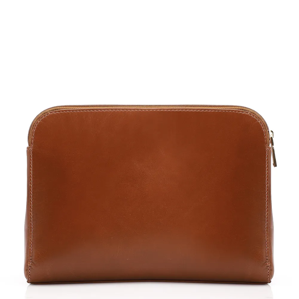 Bolsa Transversal Couro Marrom Claro - imagem 3