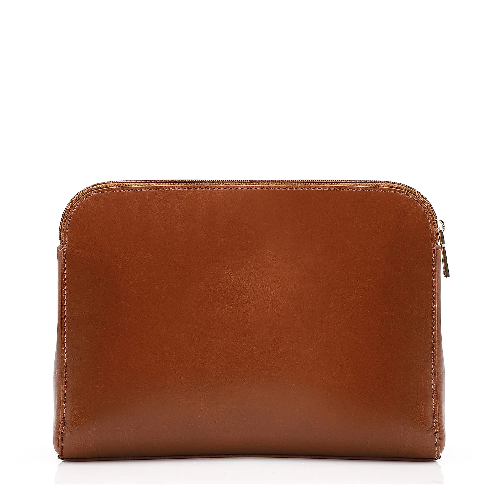 Bolsa Transversal Couro Marrom Claro