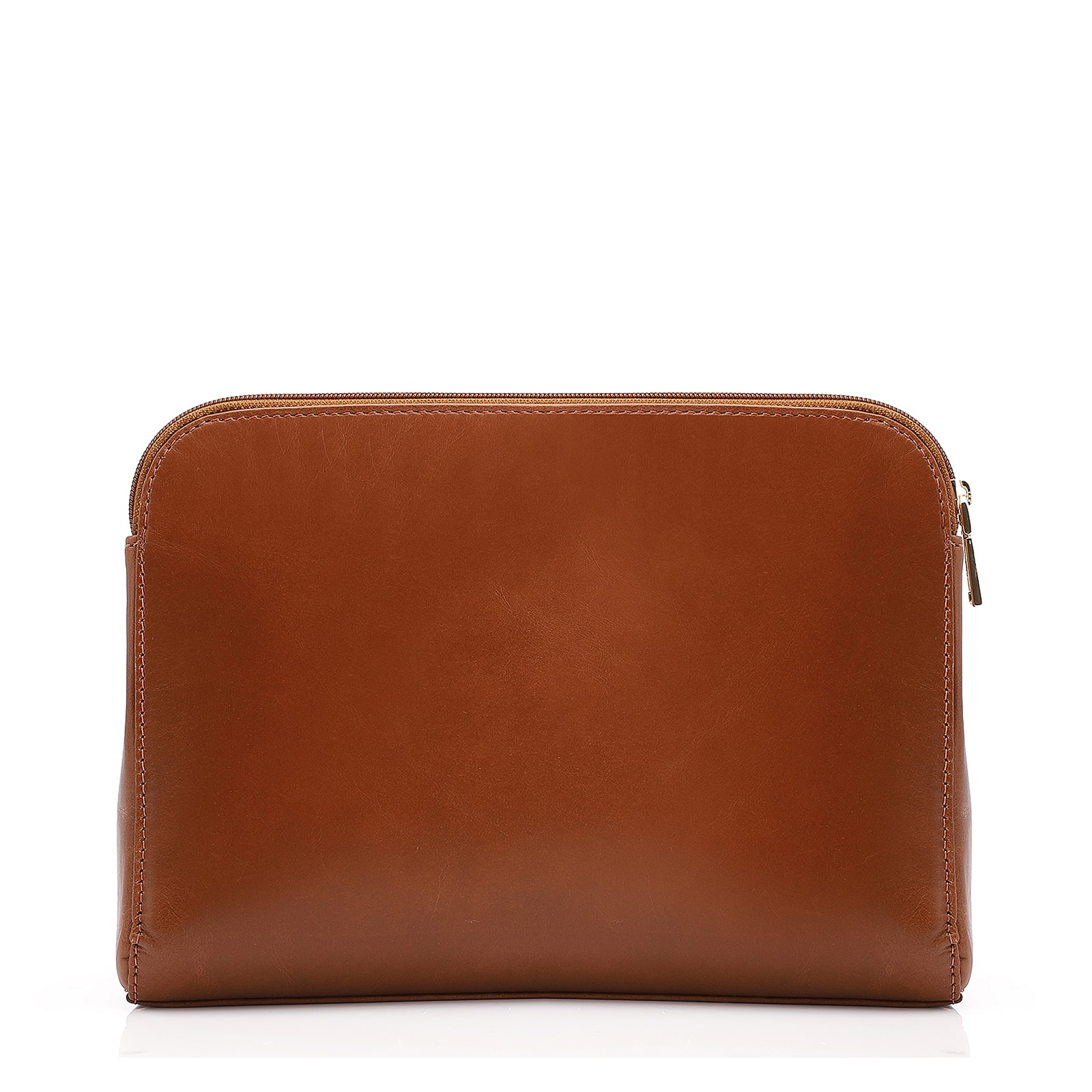 Bolsa Transversal Couro Marrom Claro