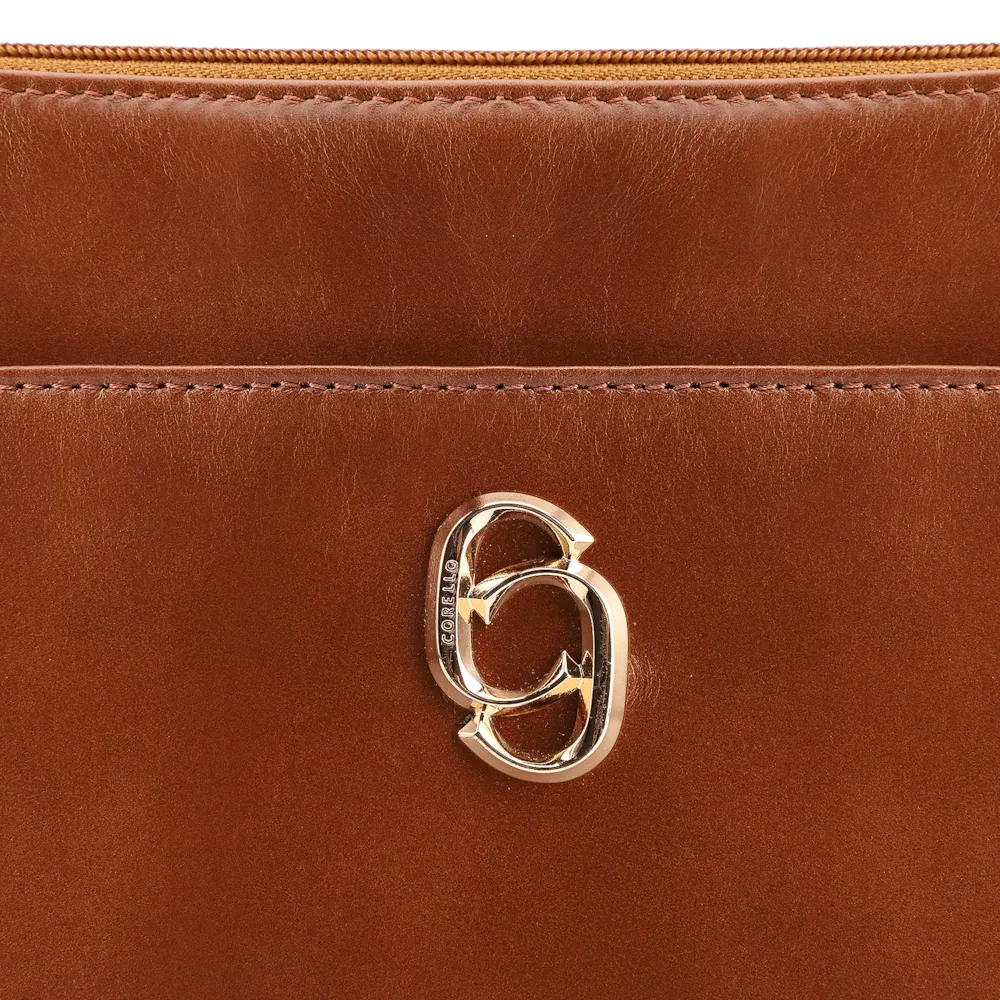 Bolsa Transversal Couro Marrom Claro - imagem 6