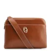 Bolsa Transversal Couro Marrom Claro - imagem 1