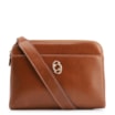 Bolsa Transversal Couro Marrom Claro - imagem 1