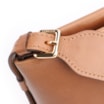 Bolsa Transversal Couro Marrom Claro/Alça Alt Tramado Marrom Claro - imagem 6