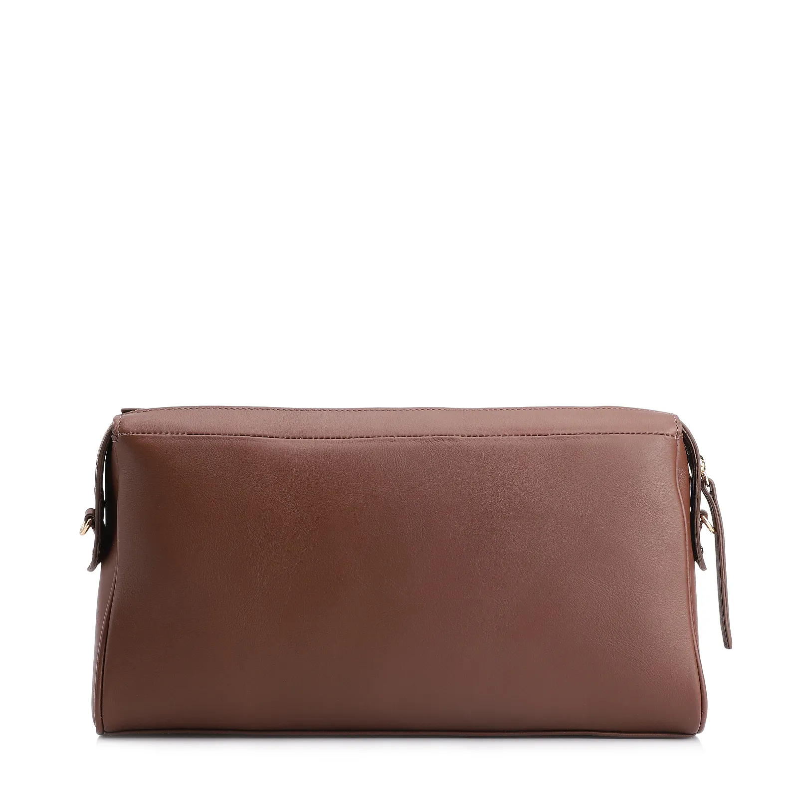 Bolsa Transversal Couro Marrom/Couro Nobuck Marrom/Lezard Marrom