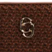 Bolsa Transversal Couro Marrom/Crochet Marrom - imagem 6