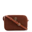 Bolsa Transversal Couro Marrom/Crochet Marrom - imagem 1