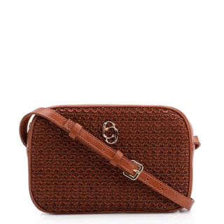 Couro Marrom/Crochet Marrom