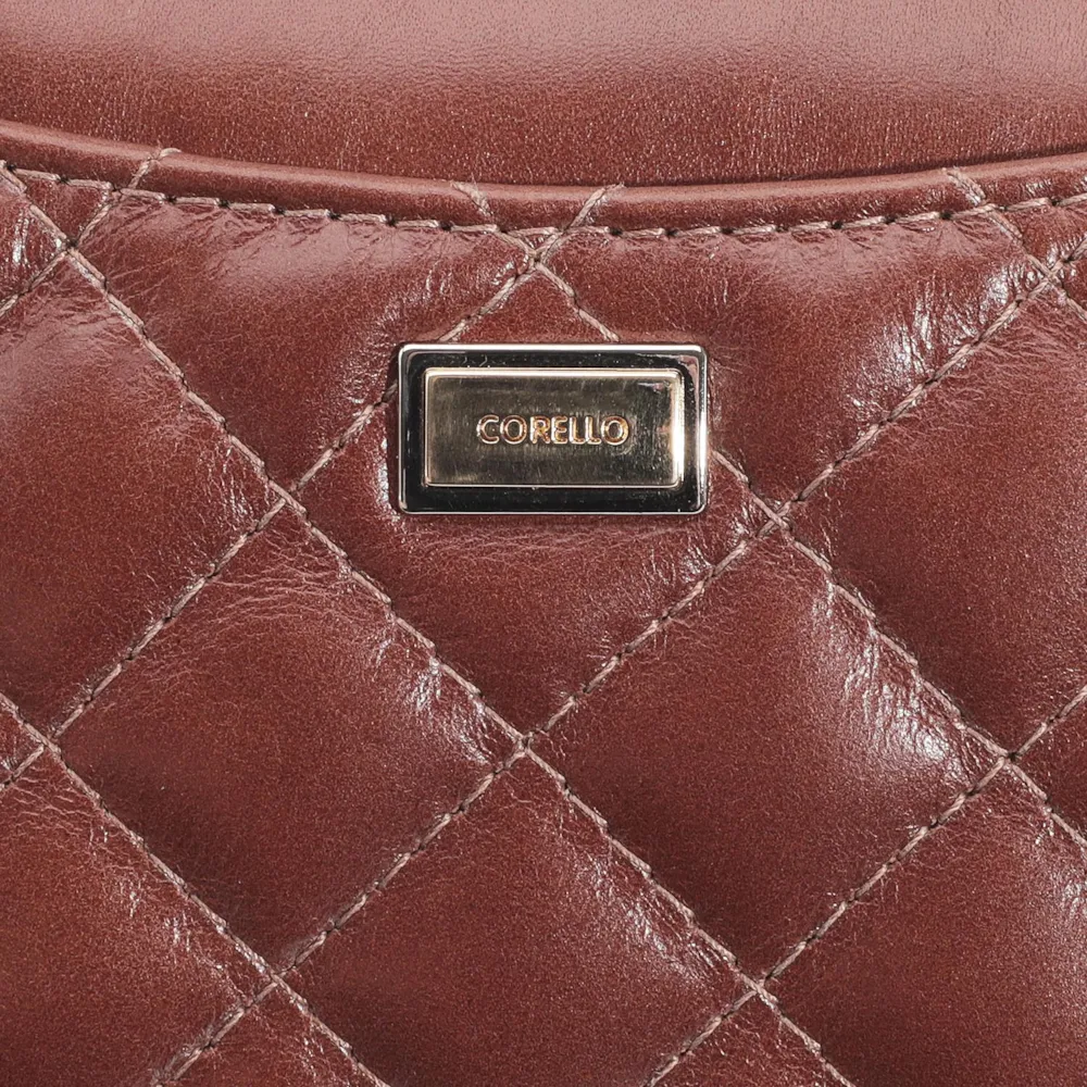Bolsa Transversal Couro Marrom Escuro - imagem 6