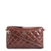 Bolsa Transversal Couro Marrom Escuro - imagem 1