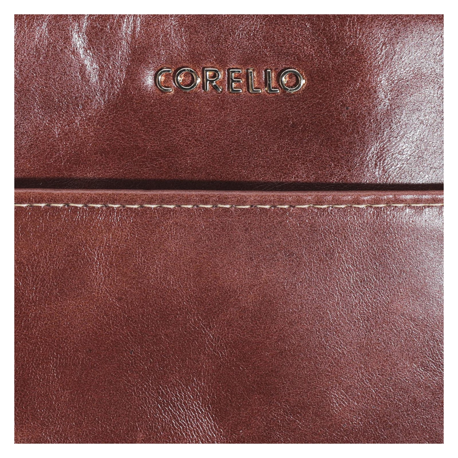 Bolsa Transversal Couro Marrom Escuro