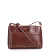 Bolsa Transversal Couro Marrom Escuro - imagem 1