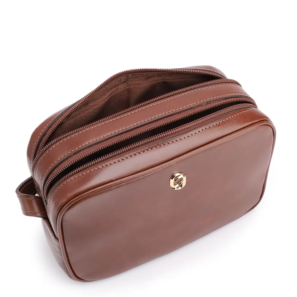 Bolsa Transversal Couro Marrom Escuro - imagem 5