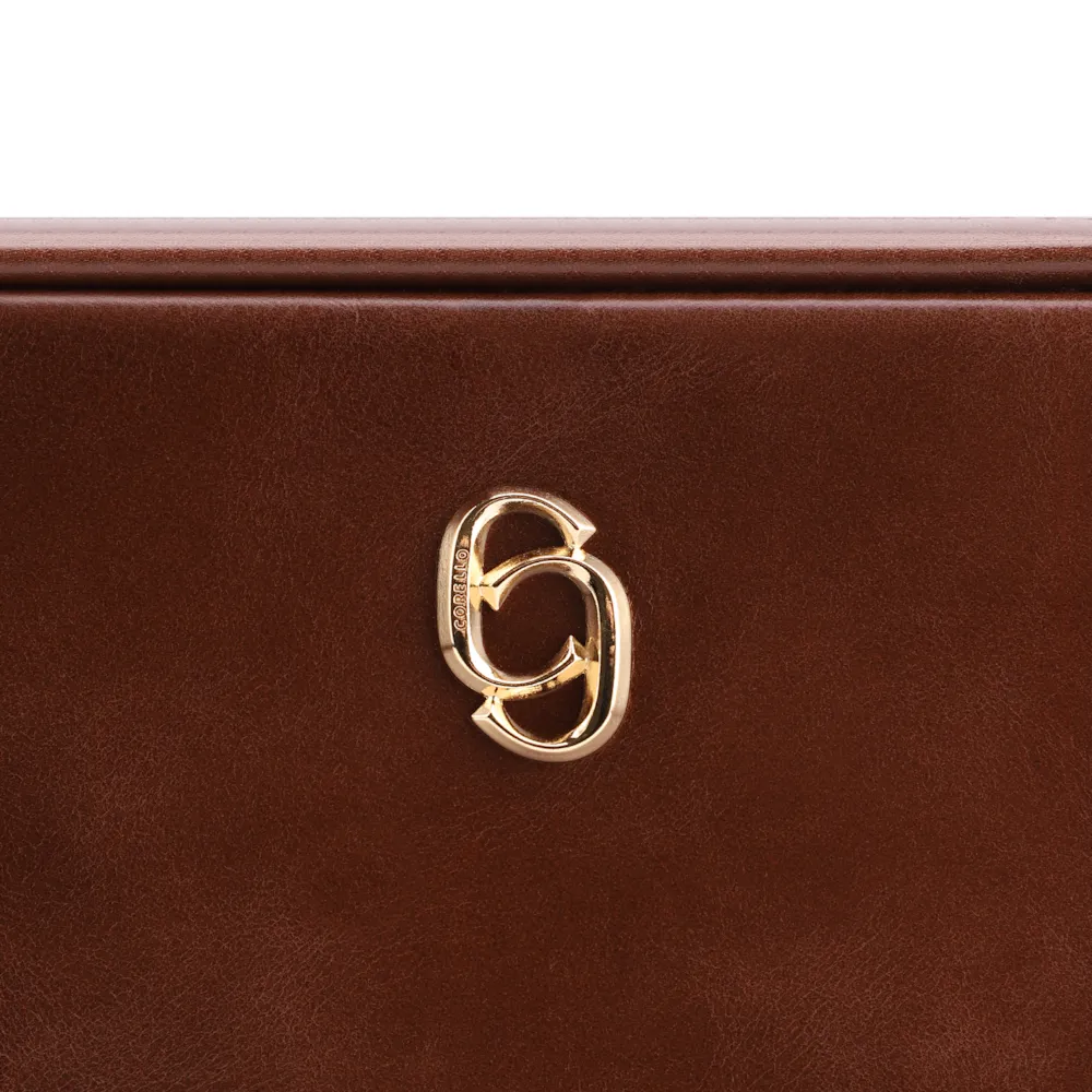 Bolsa Transversal Couro Marrom Escuro - imagem 7