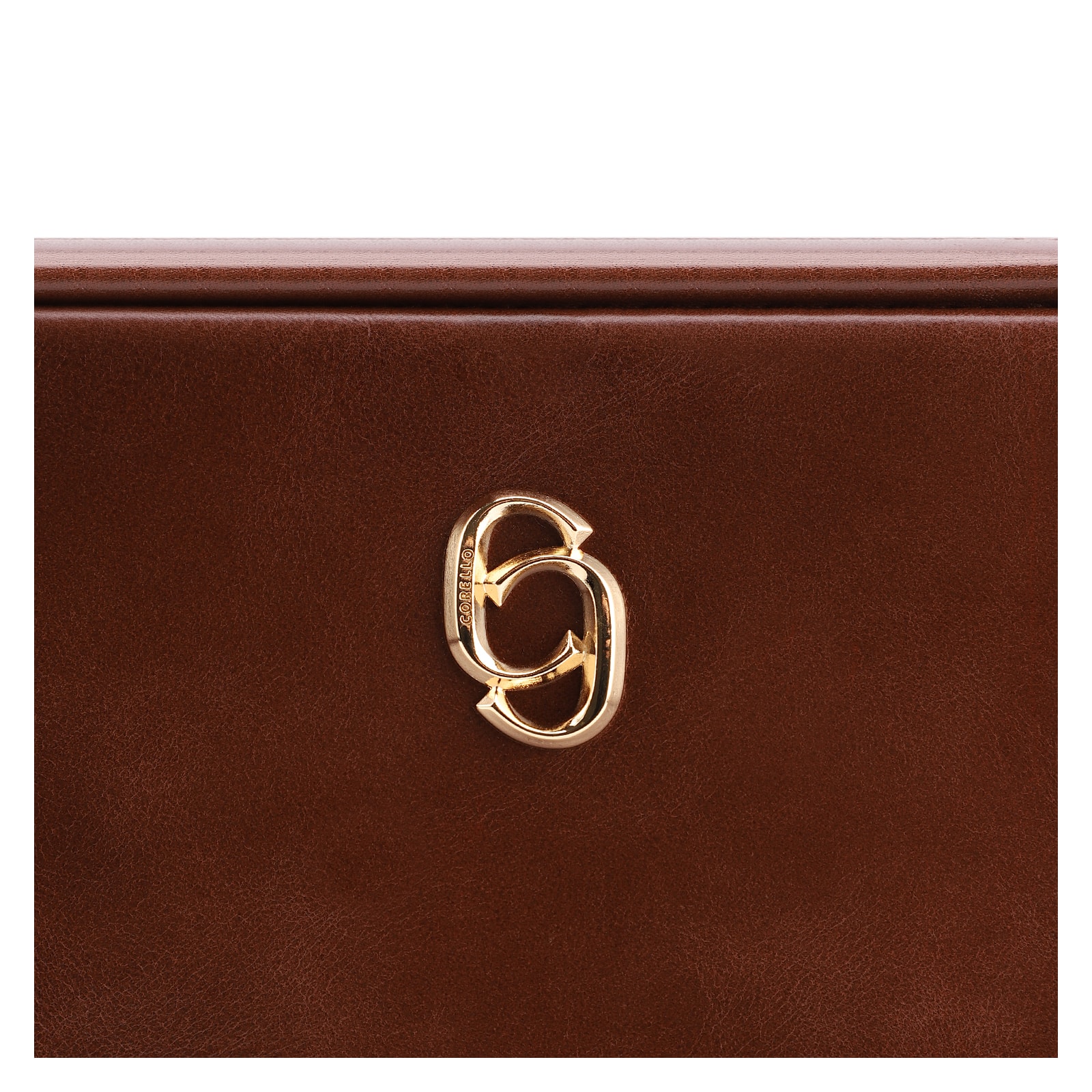 Bolsa Transversal Couro Marrom Escuro