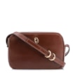 Bolsa Transversal Couro Marrom Escuro - imagem 1