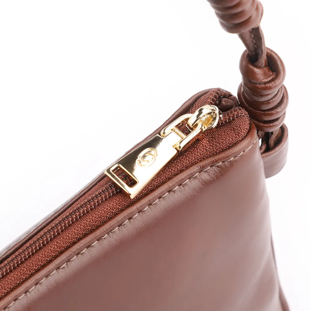 Bolsa Transversal Couro Marrom Escuro - imagem 6