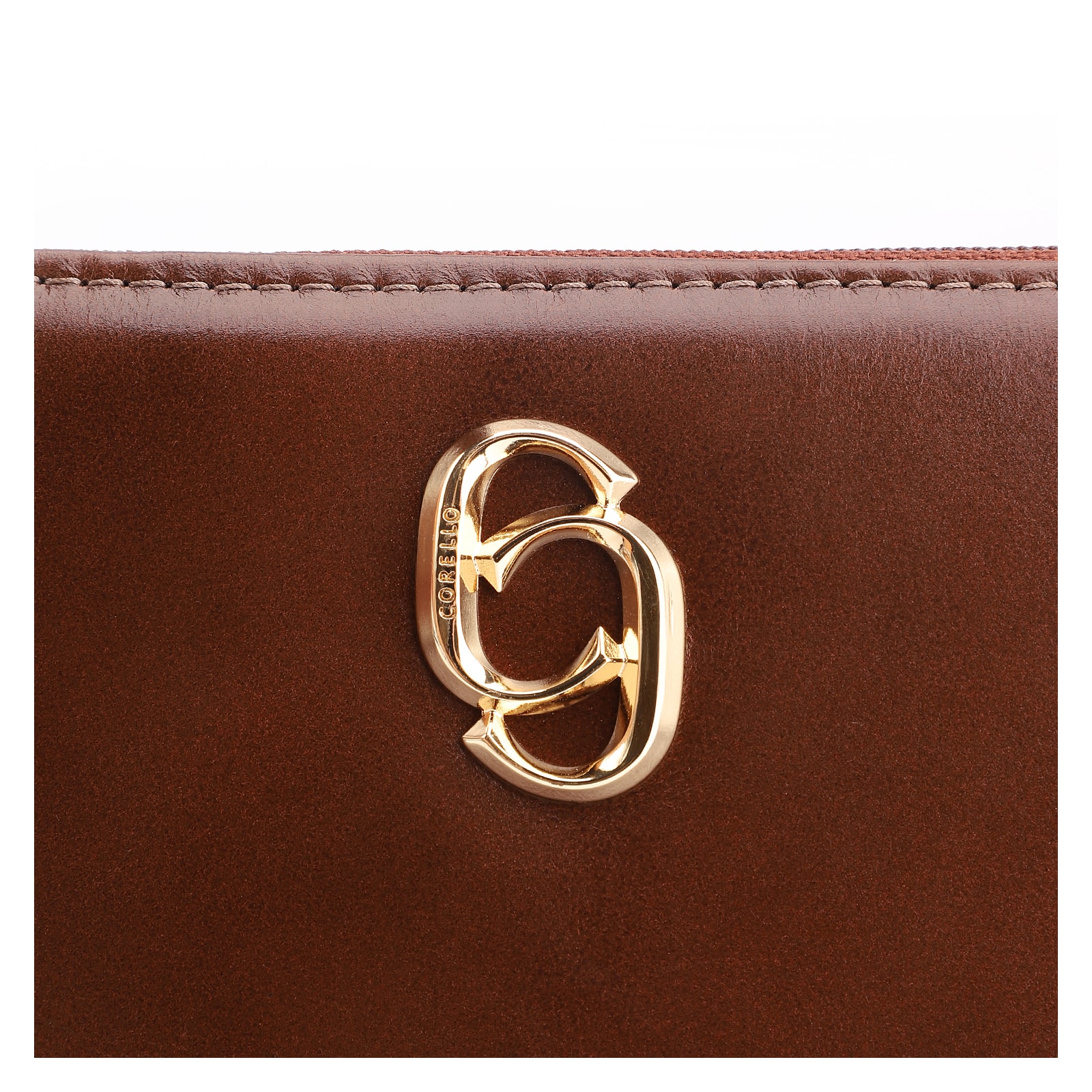 Bolsa Transversal Couro Marrom Escuro