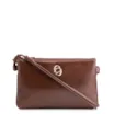Bolsa Transversal Couro Marrom Escuro - imagem 1