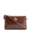 Bolsa Transversal Couro Marrom Escuro - imagem 1