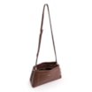  Bolsa Transversal Couro Marrom Escuro - imagem 4