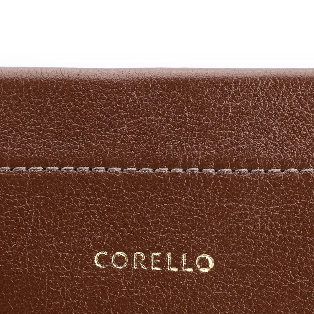  Bolsa Transversal Couro Marrom Escuro - imagem 6
