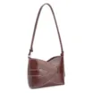 Bolsa Transversal Couro Marrom Escuro - imagem 3