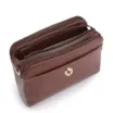 Bolsa Transversal Couro Marrom Escuro - imagem 4