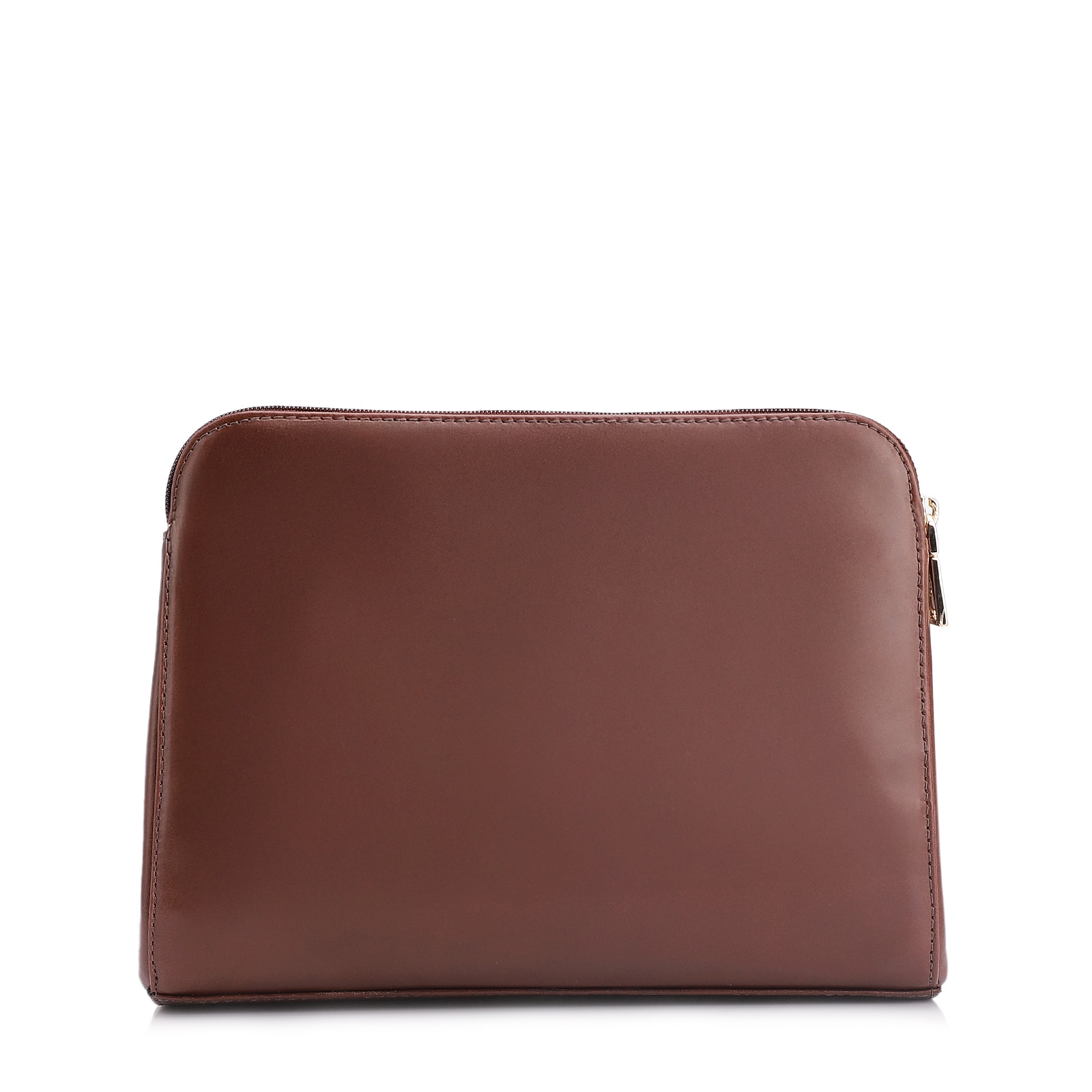 Bolsa Transversal Couro Marrom Escuro