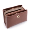 Bolsa Transversal Couro Marrom Escuro - imagem 4