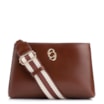 Bolsa Transversal Couro Marrom Escuro - imagem 1
