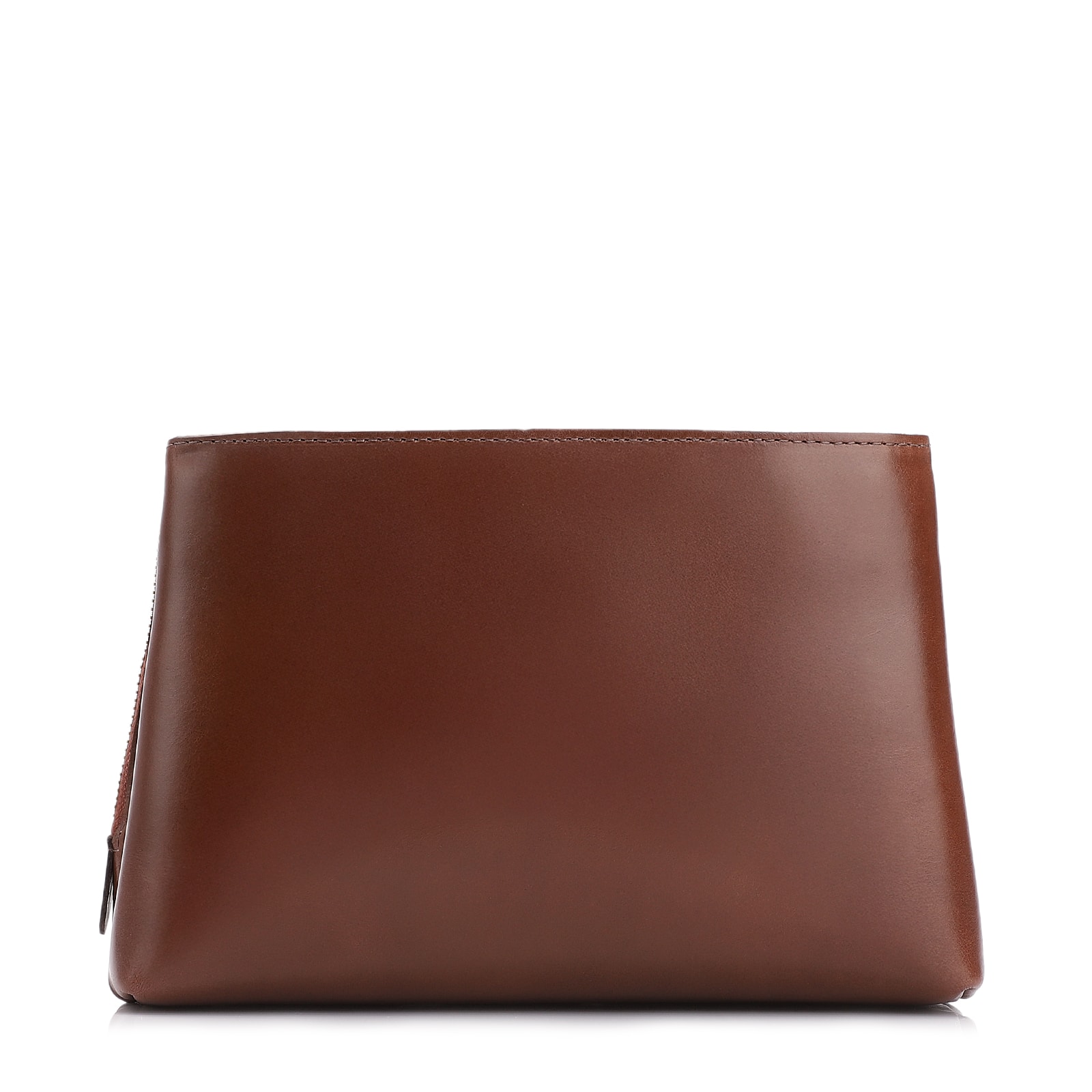 Bolsa Transversal Couro Marrom Escuro