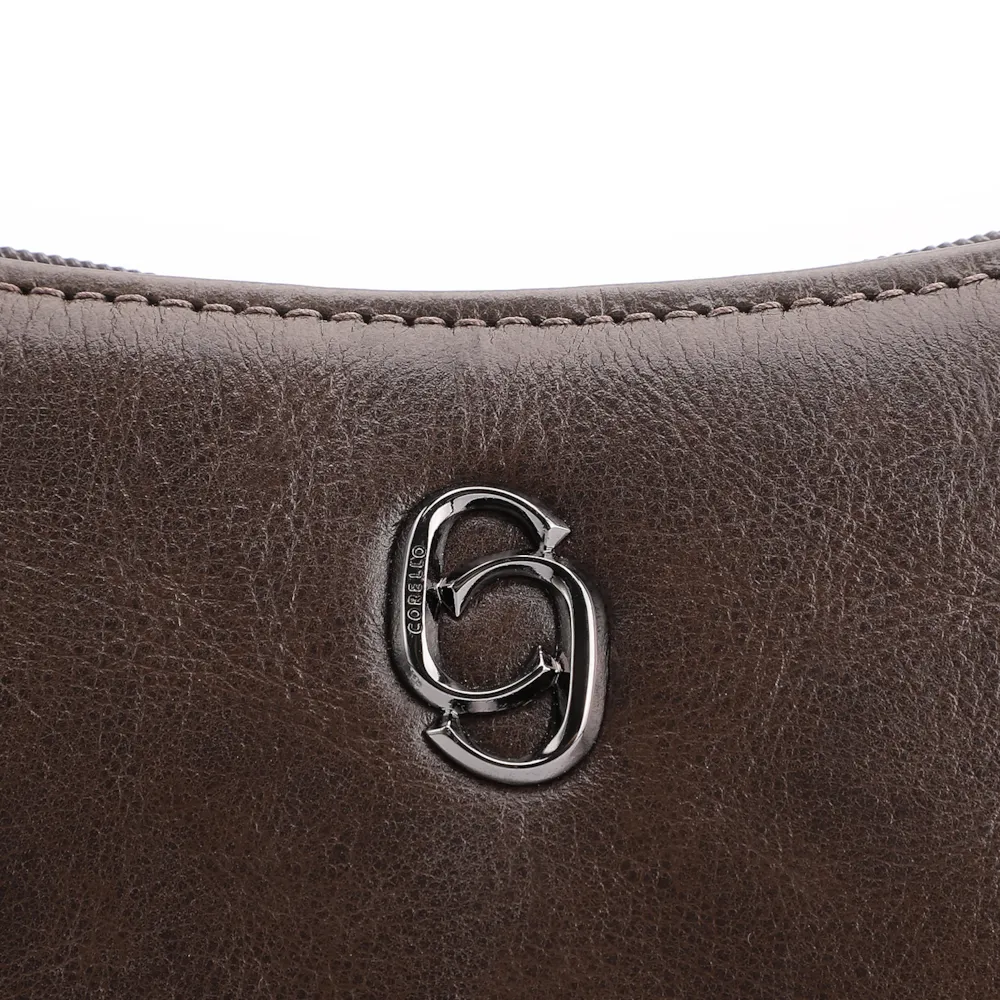 Bolsa Transversal Couro Marrom Escuro - imagem 6