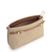 Bolsa Transversal Couro Marrom/Ráfia - imagem 4