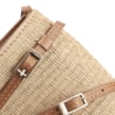 Bolsa Transversal Couro Marrom/Ráfia - imagem 5