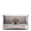  Bolsa Transversal Couro Metal Prata - imagem 1