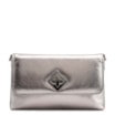  Bolsa Transversal Couro Metal Prata - imagem 1