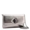  Bolsa Transversal Couro Metal Prata - imagem 2