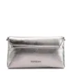  Bolsa Transversal Couro Metal Prata - imagem 3