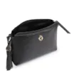 Bolsa Transversal Couro New Lezard Preto/Couro Preto - imagem 4