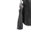 Bolsa Transversal Couro New Lezard Preto/Couro Preto - imagem 5