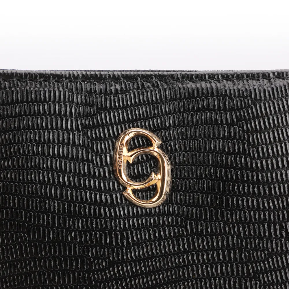 Bolsa Transversal Couro New Lezard Preto/Couro Preto - imagem 6