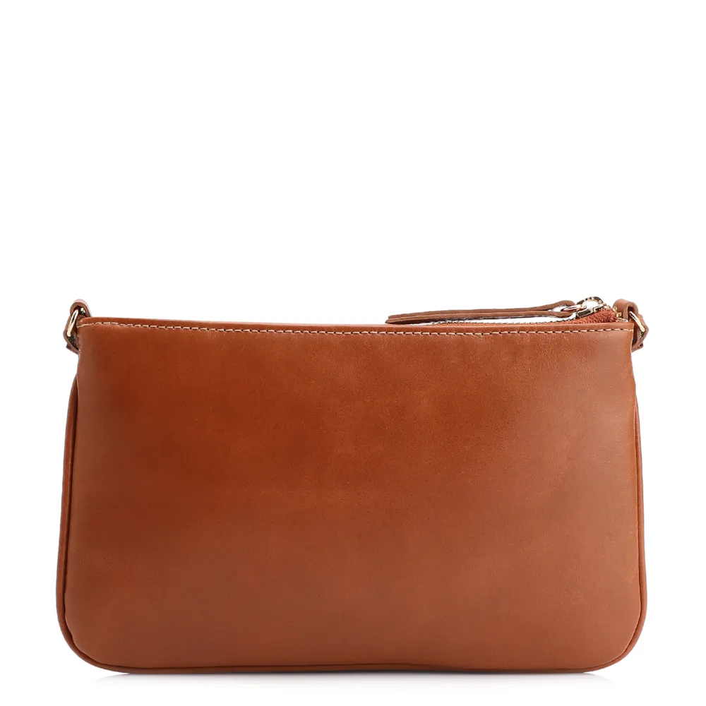 Bolsa Transversal Couro New Lezard Preto/Couro Preto - imagem 3