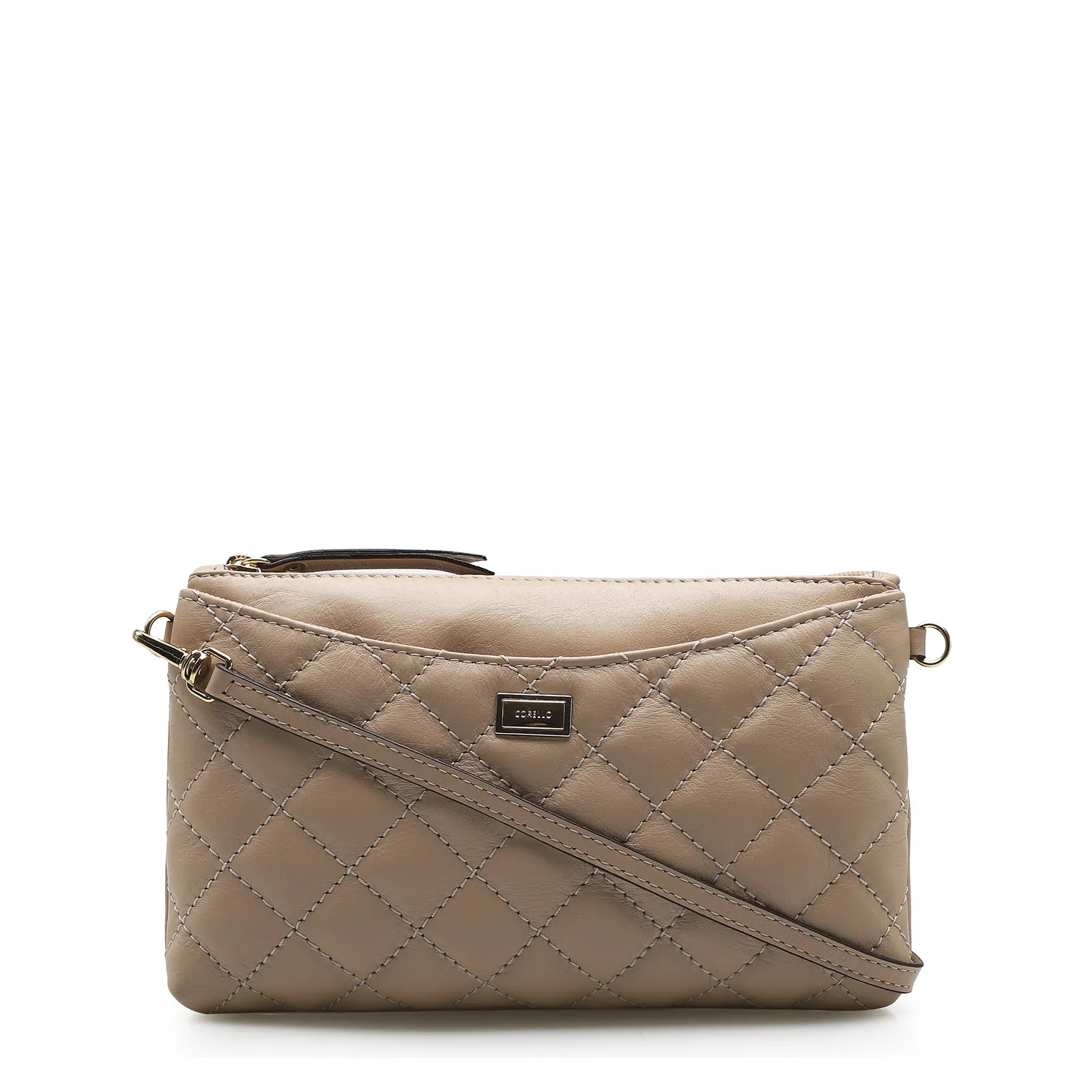 Bolsa Transversal Couro Nude