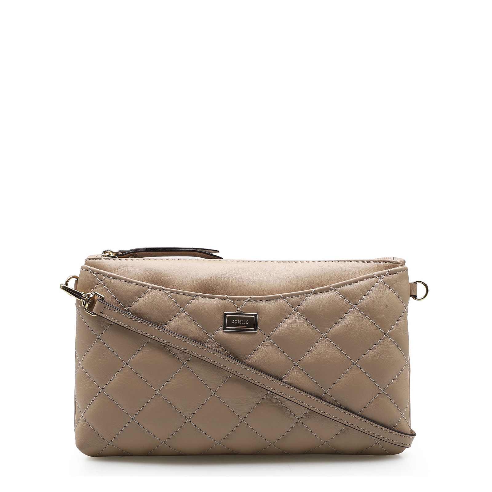 Bolsa Transversal Couro Nude